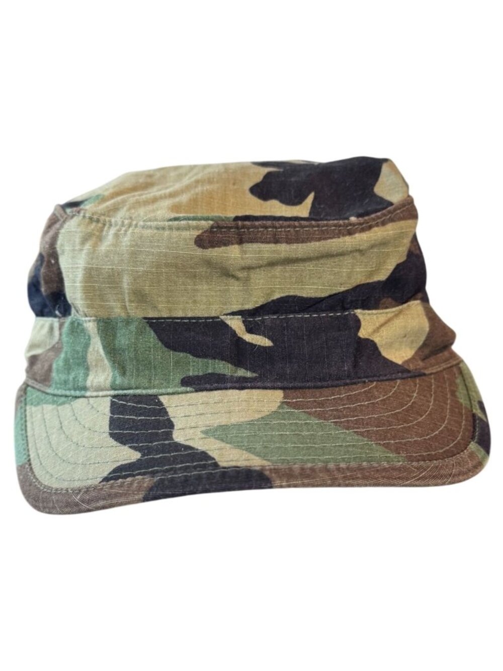 US Military Patrol Cap Woodland Camo Hot Weather Size 7 1/8 Atlas Headwear 1997